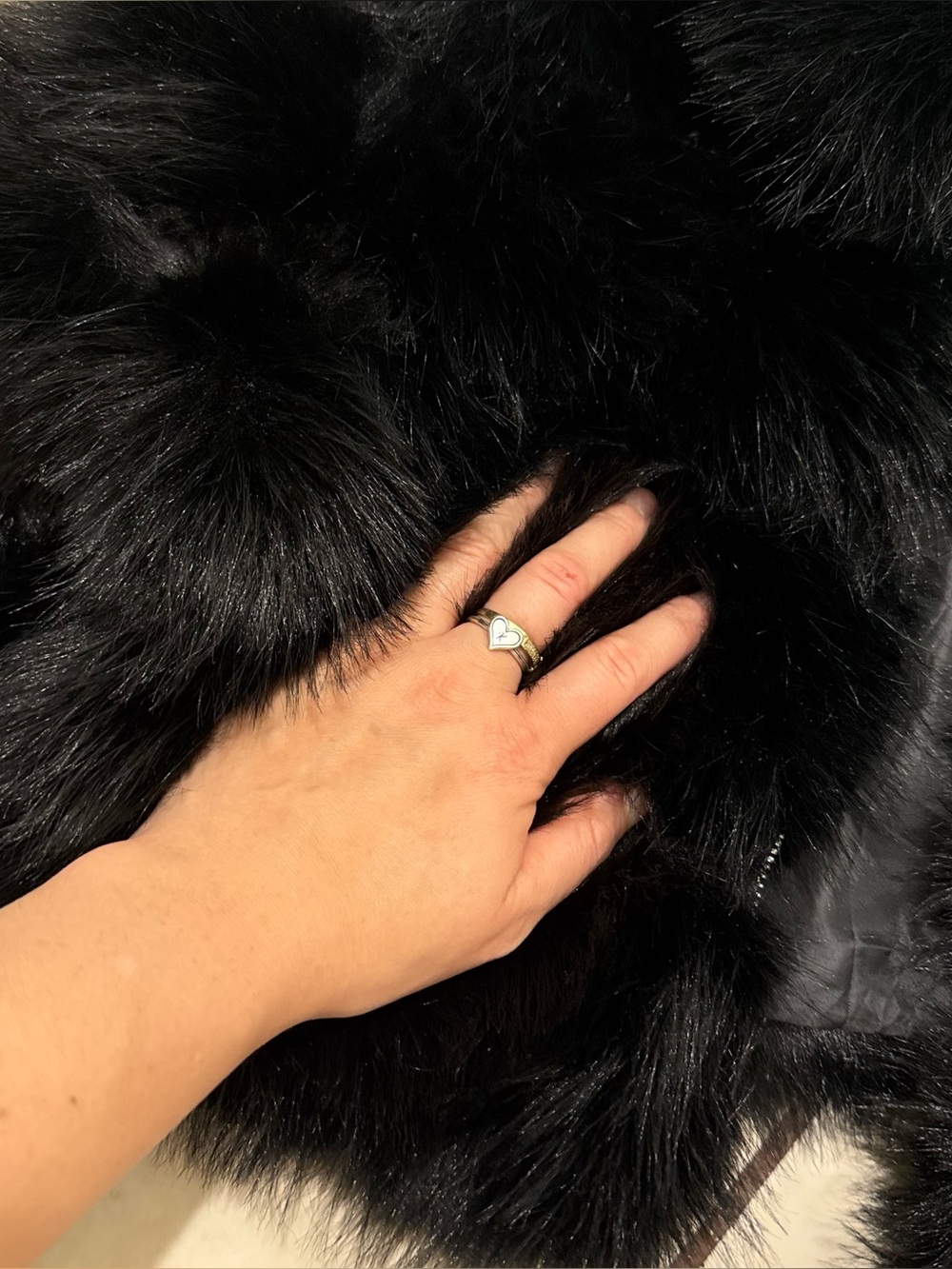 Source Unknown Black Plush Faux Fur Cropped Teddy Jacket - Picture 3 of 6